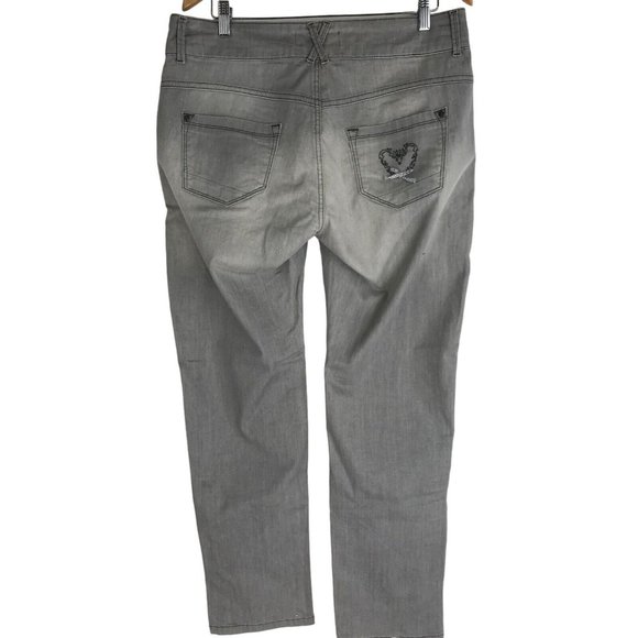 Country Line Trachenmode Pants Womens Size XL Gray Embroidered Austrian German - Picture 5 of 16